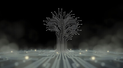 Circuit Board Illustration Concept