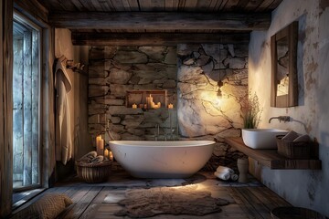 interior of a sauna