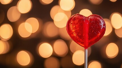 Bright red Christmas lights create a festive bokeh background