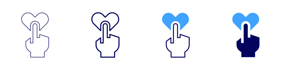 Network project icon in 4 different styles. Thin Line, Line, Bold, and Bold Line. Duotone style. Editable stroke
