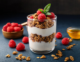 Greek Yogurt with Granola and Berries – Healthy Snack