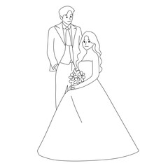 bride in wedding dress