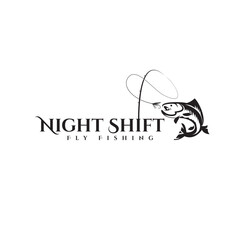 A dynamic design with a leaping fish, hook, and waves, ideal for fishing clubs, outdoor gear, or marine brands. Bold, versatile, and perfect for standout branding.