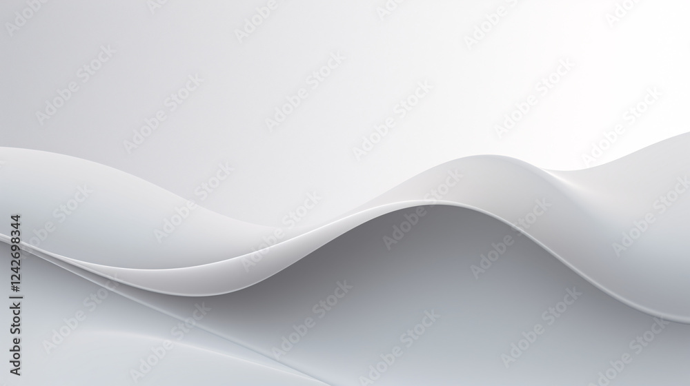 Leinwandbilder a subtle abstract grey wave design, perfect for a slide show presentation background or website bann