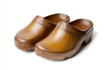 Pair of Traditional Dutch Wooden Clogs