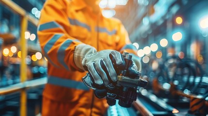 Detailed close up of a skilled electrician conducting wiring repairs with precision and care