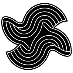 Neon Waves Futuristic Glow Against a Dark Horizon