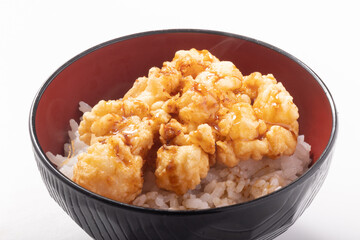 イタヤ貝　かき揚げ丼