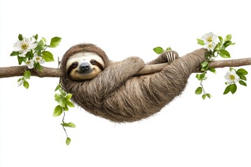 Fototapeta premium Sleepy Sloth in a Tree