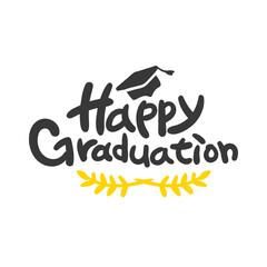 Calligraphy card. Happy Graduation