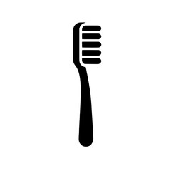 Toothbrush Icon: A simple yet impactful black and white icon representing a toothbrush, perfect for dental care or hygiene related projects. 