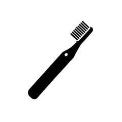 Simple Toothbrush Icon: A clean, minimalist icon depicting a toothbrush, ideal for dental care, hygiene, and oral health related applications.