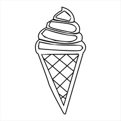 Vector Collection of Ice Cream Silhouettes and Outlines