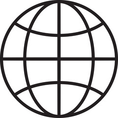 Globe vector icon design.
