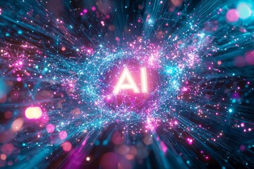 Naklejka premium A glowing 