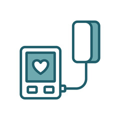 blood pressure icon vector design template simple and clean