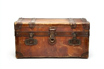 Vintage Leather Trunk - A Timeless Travel Companion