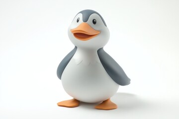 Fototapeta premium Adorable Cartoon Penguin Figurine