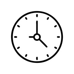 A simple clock face, representing urgency, countdowns, or time-sensitive sales promotions.