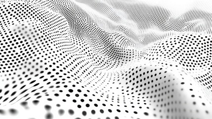 Flowing dots create an abstract, elegant background design. 