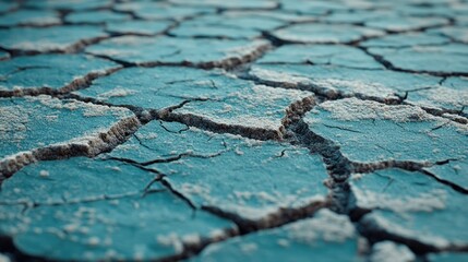 Cracked, dry earth; arid landscape background; drought texture; environmental impact illustration