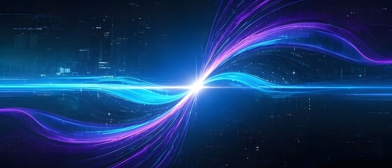 Futuristic point wave. Abstract background with a dynamic wave.Connecting background. fractal wave. Artificial intelligence