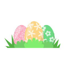 Easter Eggs in Grass