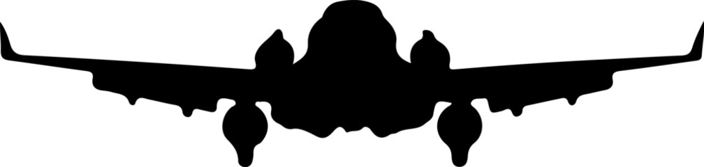 Aeroplane silhouette vector art, Airplane shadow vector design, Jet silhouette vector graphic, Flight vector silhouette art, Plane outline vector illustration, Aircraft black silhouette vector, Commer