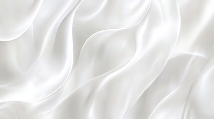 Obraz premium Stunning White Fabric Texture: A Detailed Close-up of Elegant Folds and Drapes
