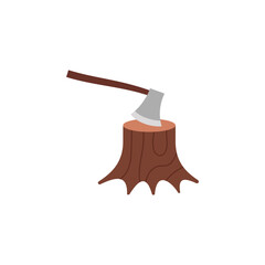 Illegal Logging Illustration
