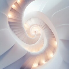 Obraz premium A Stunning Spiral Staircase Design: Modern Architectural Marvel