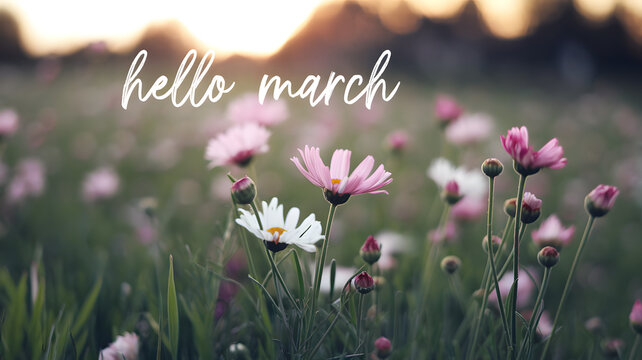 Hello March Flowers