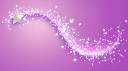 Obraz premium Star trail, purple, sparkle, background, festive