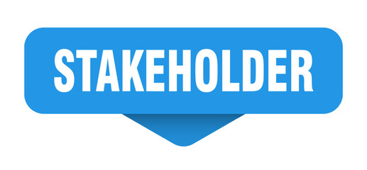 stakeholder sticker. stakeholder sign on transparent background