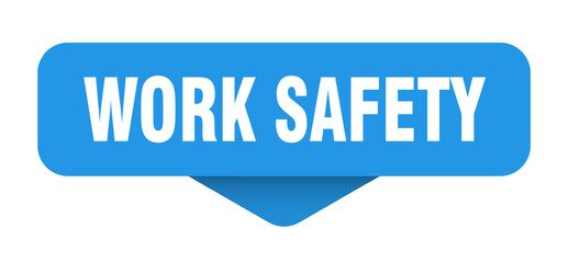 work safety sticker. work safety sign on transparent background