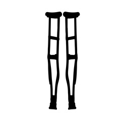 Adobe IllustCrutch silhouette vector icon sign symbol illustration design.rator Artwork