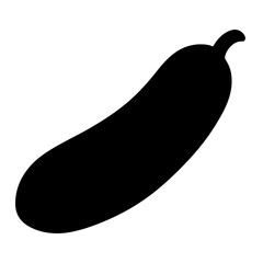 Adobe IllusCucumber silhouette vector icon sign symbol illustration design.trator Artwork