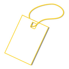blank price tag