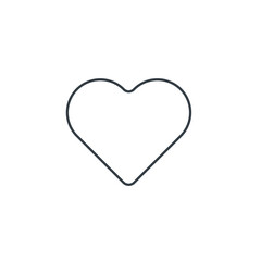 Heart icon symbol vector illustration isolated on white background