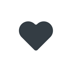 Heart icon symbol vector illustration isolated on white background