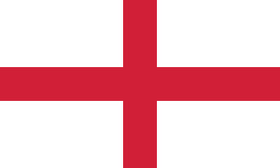 Obraz premium England flag official colors and proportion digital vector illustration.