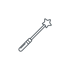 Magic Wand icon symbol vector illustration isolated on white background