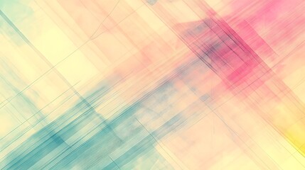 Fototapeta premium Vibrant Gradient Abstract Geometric Art with Flowing Patterns and Dynamic Composition