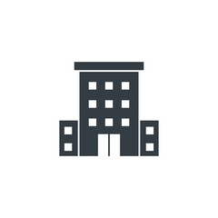 Building icon symbol vector illustration isolated on white background