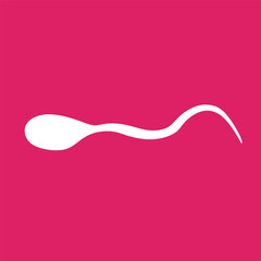 One sperm is human semen. In the pink back