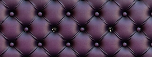 Purple Leather Upholstery Creates Luxurious Furniture Design, Classic Style Interior