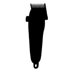 AdobHair clipper silhouette vector icon sign symbol illustration design.e Illustrator Artwork