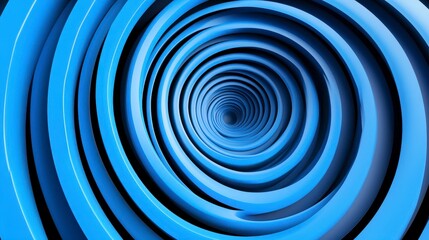 Obraz premium Abstract Blue Spiral Tunnel Design for Background or Wallpaper Use