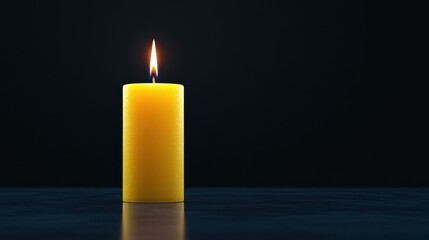 Flame-lit Pillar Candle Set with Illuminated Cut-Outs