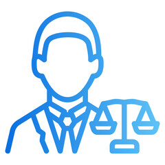 lawyer Gradient icon